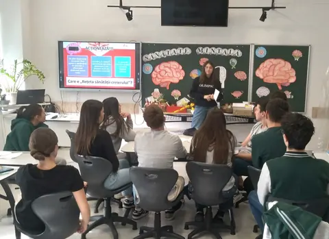 Activitate de totalizare a studierii modulului „Sistemul nervos” în contextul Săptămânii Sănătății Mintale, cu… — fotografia 5