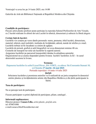 🎨 SALONUL INTERNAȚIONAL AL PROFESORILOR DE ARTE VIZUALE – Ediția a IV-a 🎨 — fotografia 3